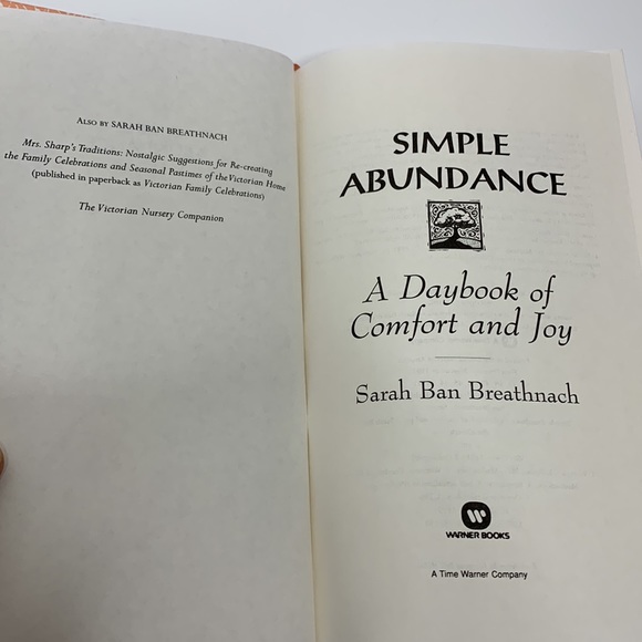 Book | Simple Abundance A Daybook of Comfort And Joy | Daily Find Your Authentic - Picture 6 of 11
